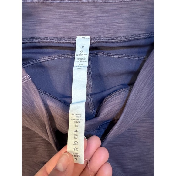 Lululemon Leggings‎ Bundle – Size 10 (Black + Purple Speckle) - Picture 8 of 10
